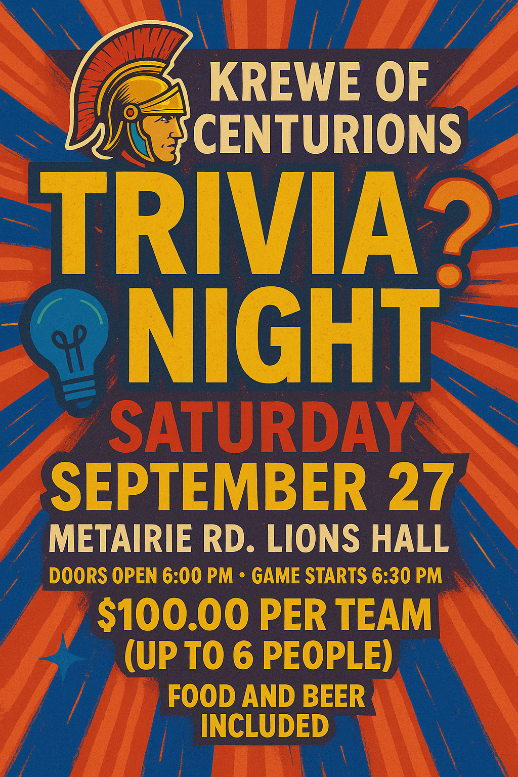 Trivia Night Registration